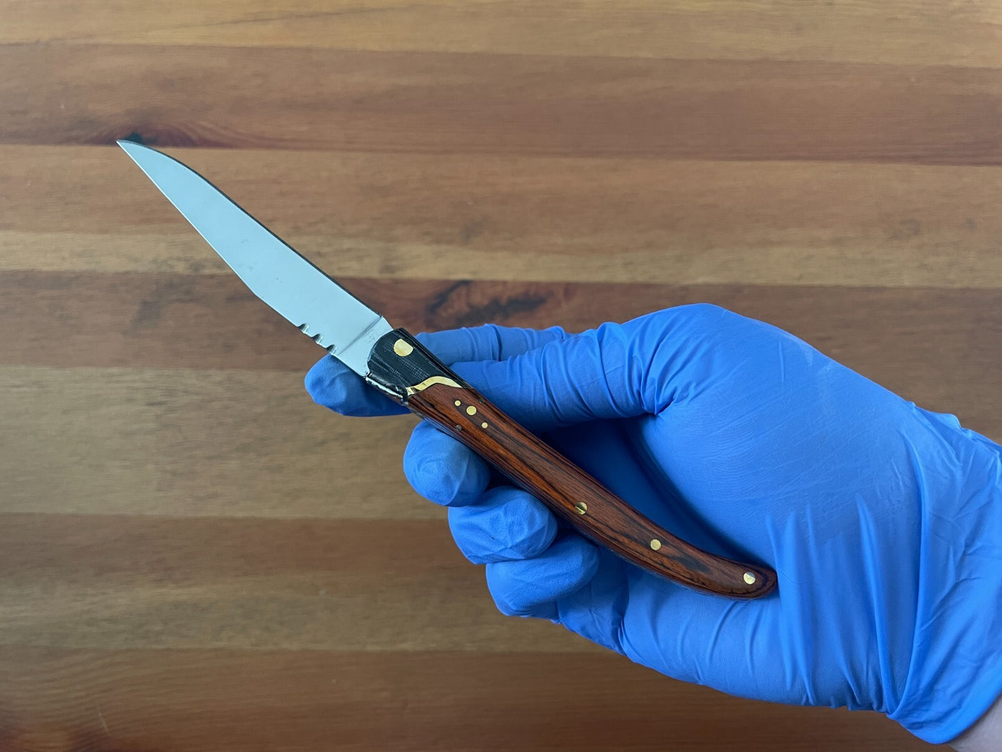 3.54” Navaja Laguiole Folding Pocket Knife Red Stamina/Mikarta Handle Slipjoint