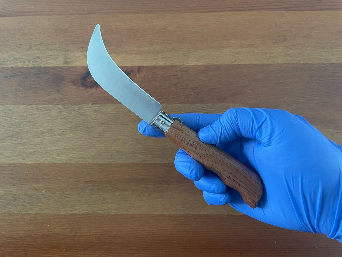 3.54" Portuguese Navaja MAM Harvesting and Mushroom Bubinga Wood Handle
