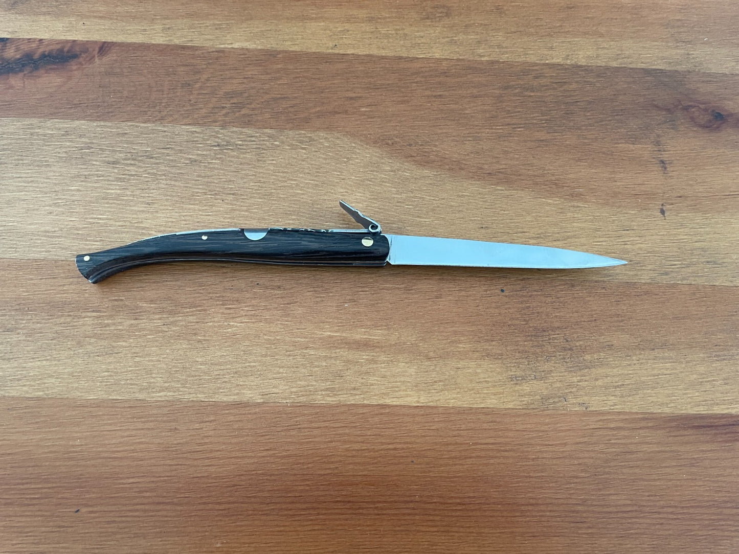 3.9 in. Estilete / Stiletto Spanish Navaja Pocket Knife Wenge Handle From Spain