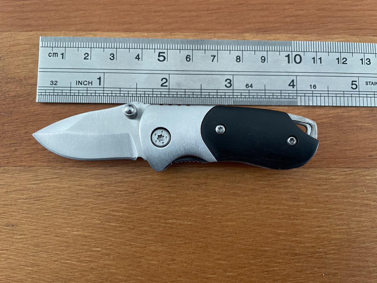 1.6" Cute Navaja Small Tactical Pocket Knife Stainless Black Wood Scales - Spain