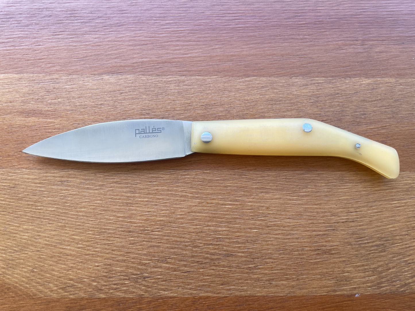 3.54" Pallés Carbono Navaja Pocket Knife Carbon Steel Blade ABS Handle Slipjoint