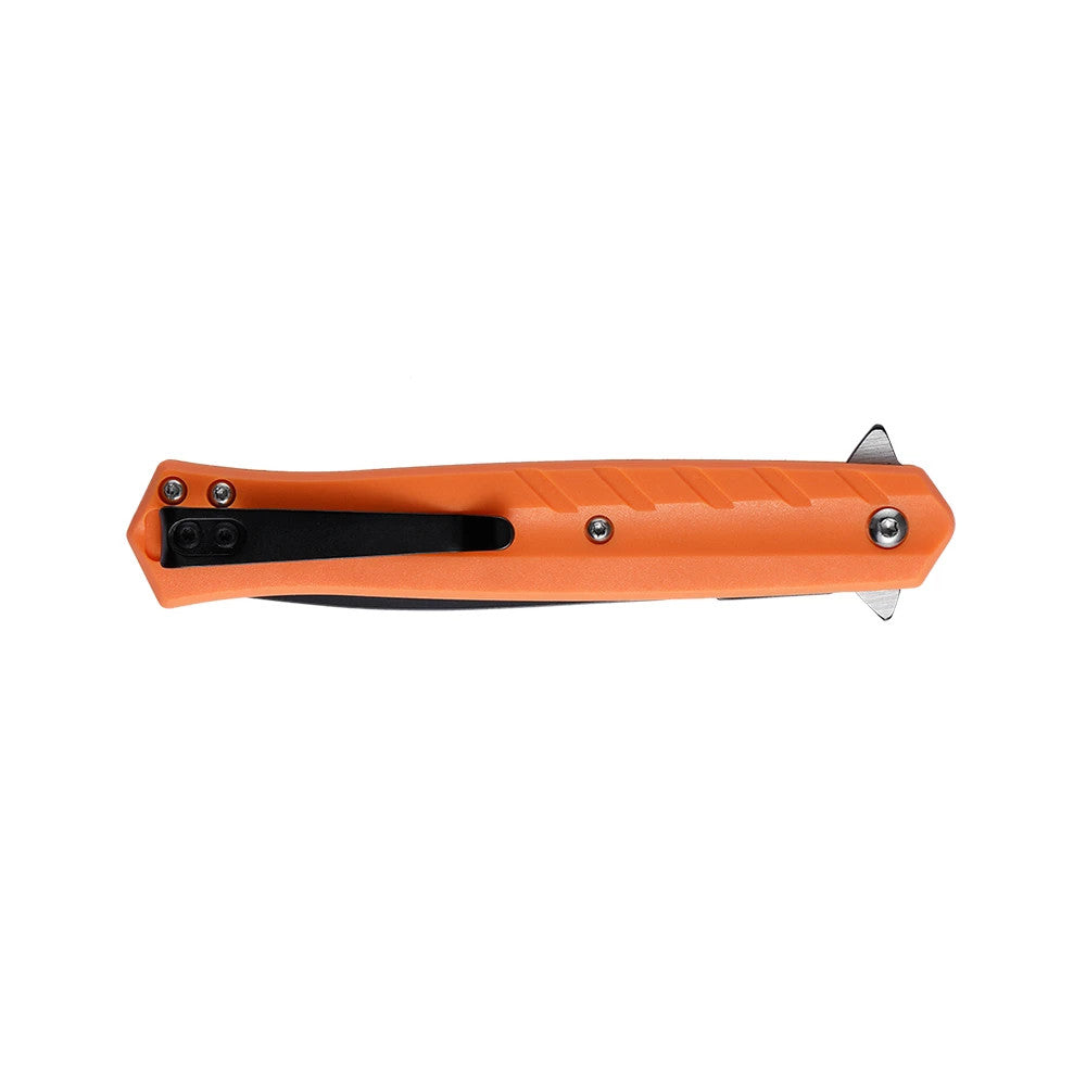 Tac-Force Spring Assisted Knife 3.68" Two-Tone Stainless Spear Blade ORANGE