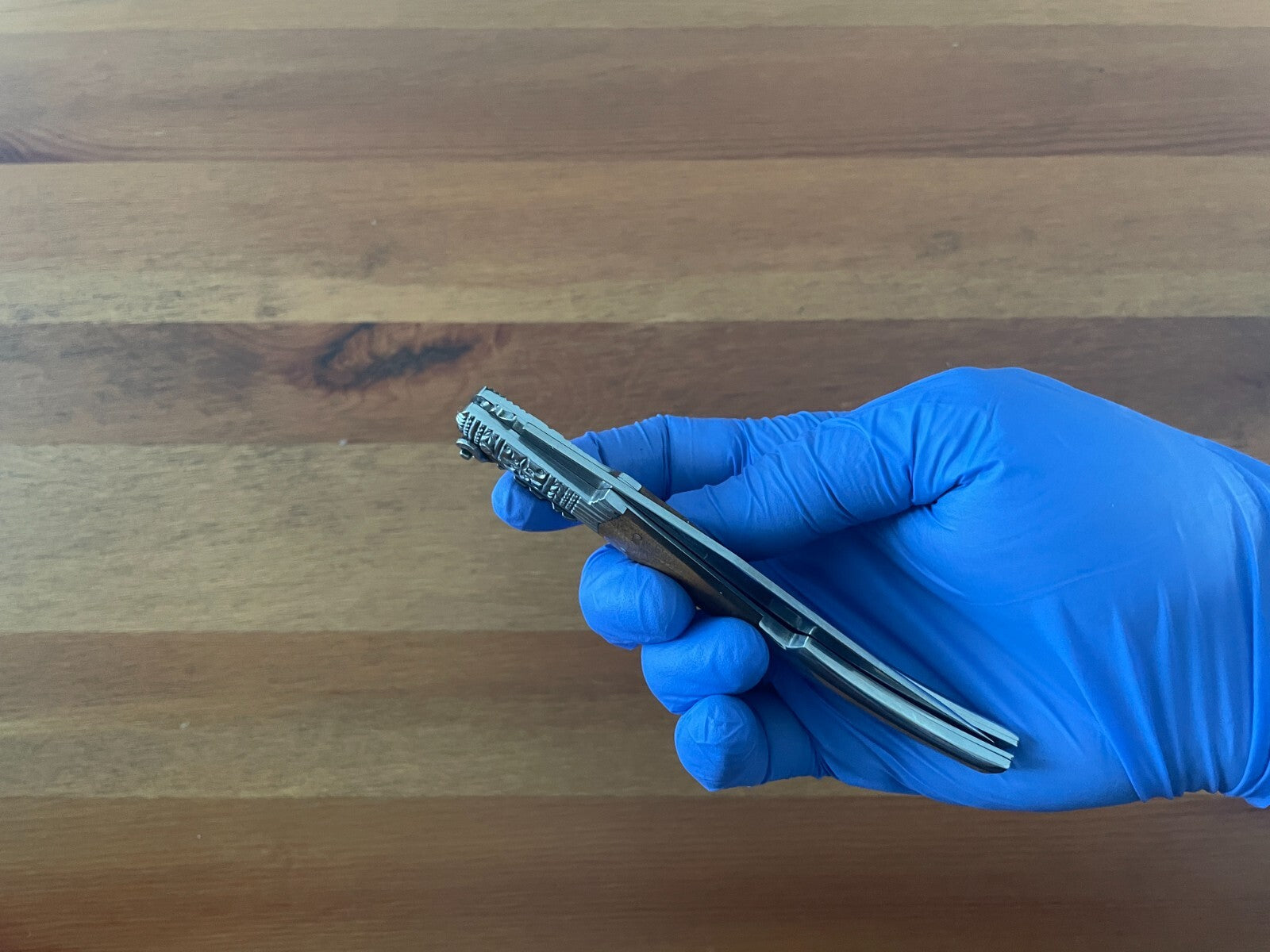 4.3" Arabian Style Navaja with Ratchet Pocket Knife Olive Wood Scales From Spain