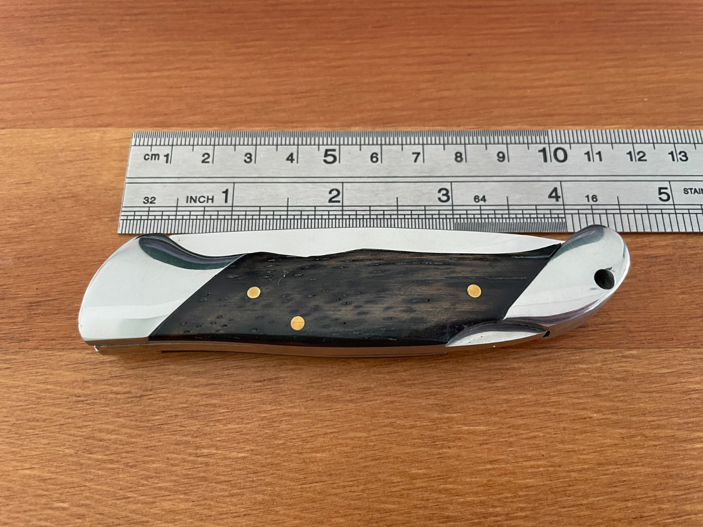 3.4" 420 Steel Tramuntana Folding Knife Marinera de Lux Model Steel and Ebony