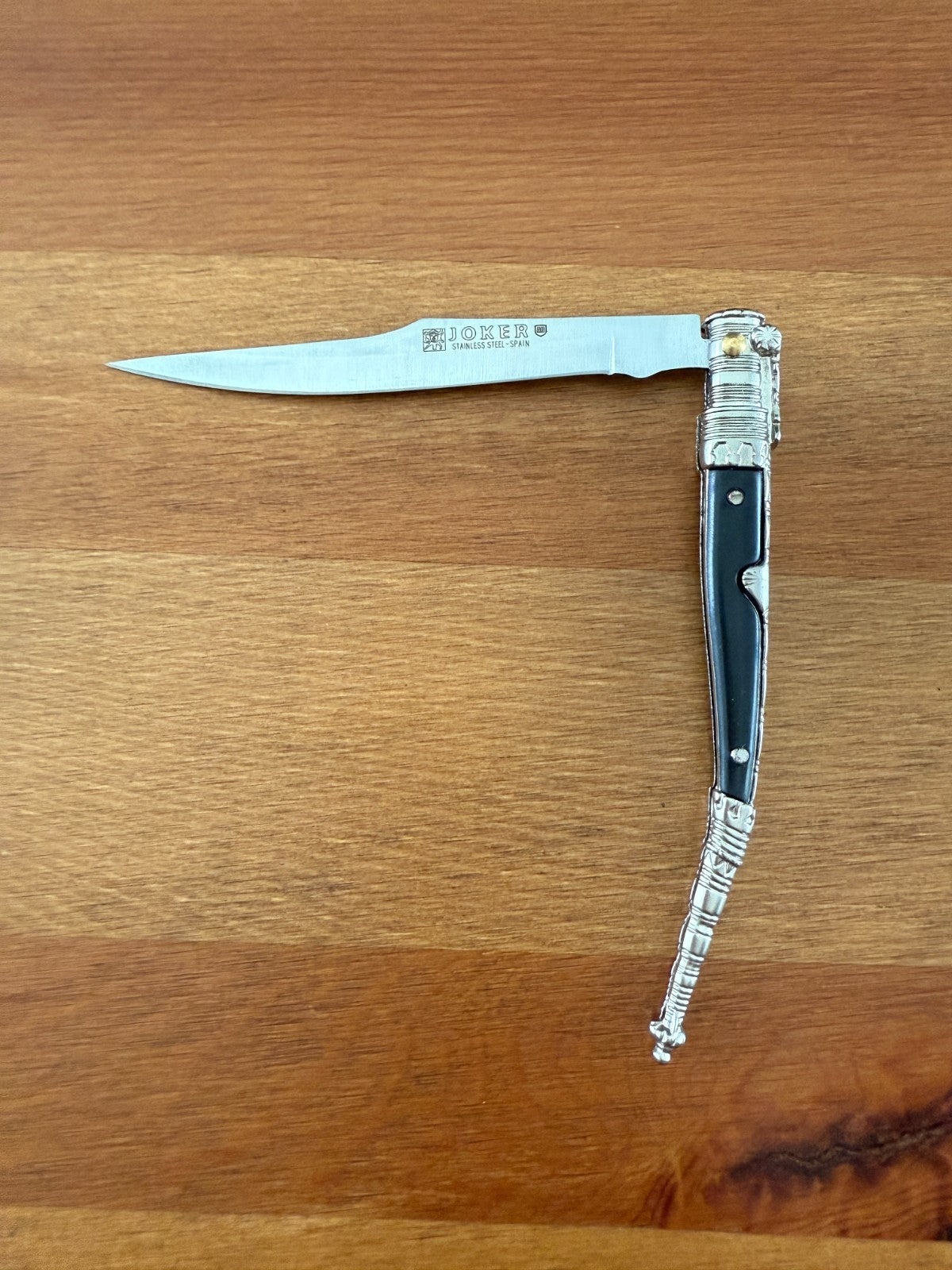 4.1” Albacete Navaja Joker Stiletto Knife Zamak Handle Handmade Slipjoint Spain