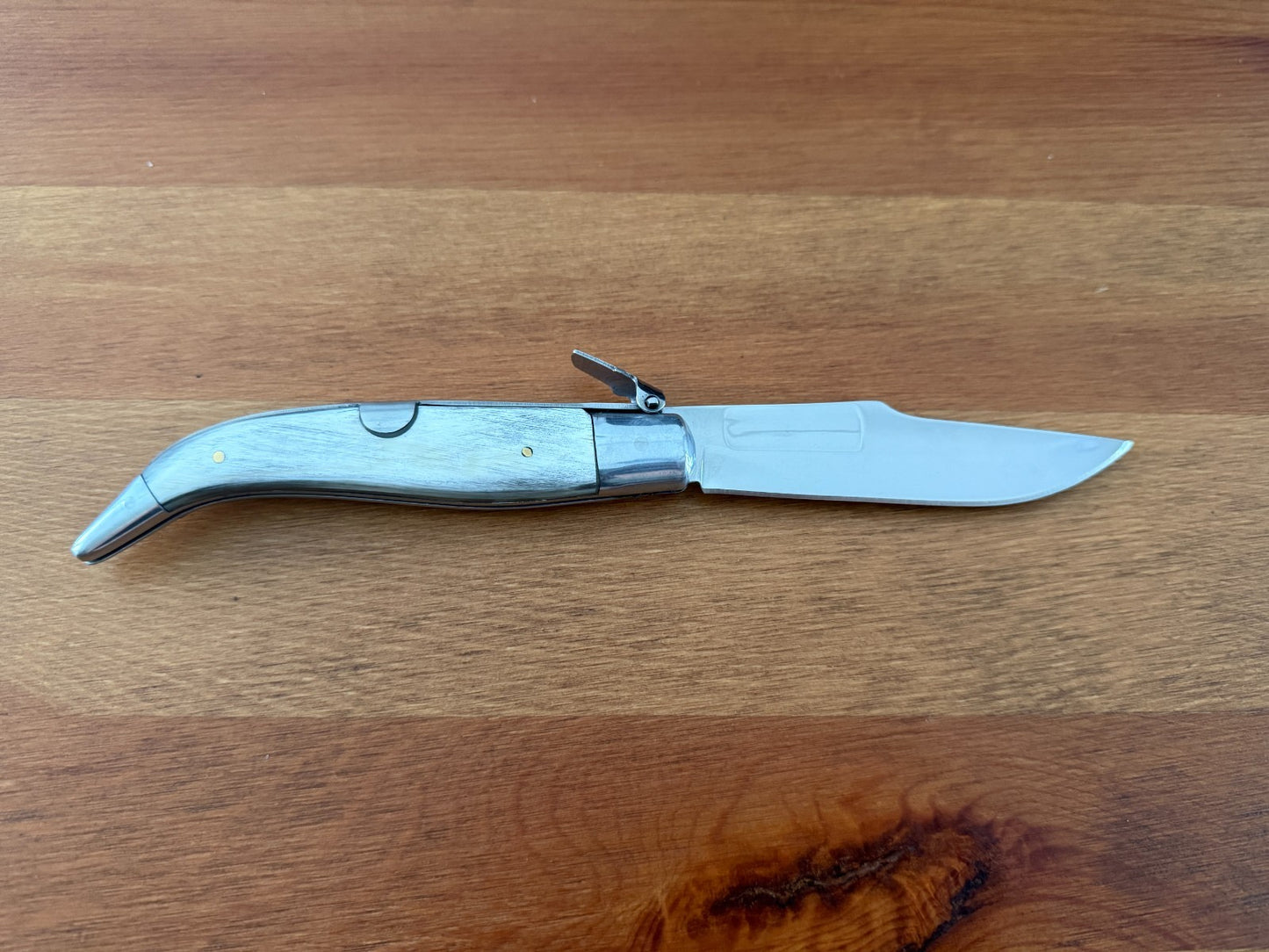 3.7" Spanish Navaja Teja Albacete Folding Pocket Knife Genuine Bull Horn Scales
