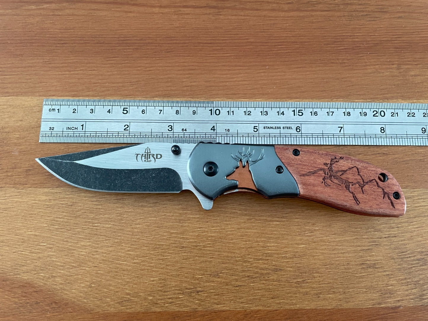 3.5" 420 Stain Steel Blade Pocket Knife Navaja Pocket Clip Assisted Opening