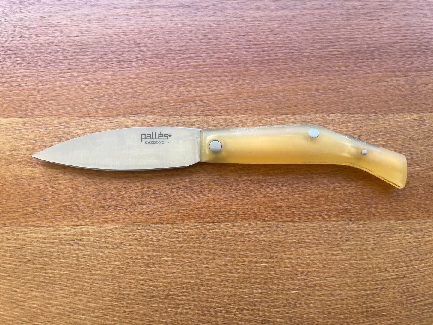 3.14" Pallés Carbon Steel Navaja Pocket Knife Blade ABS Handle Slipjoint Lock