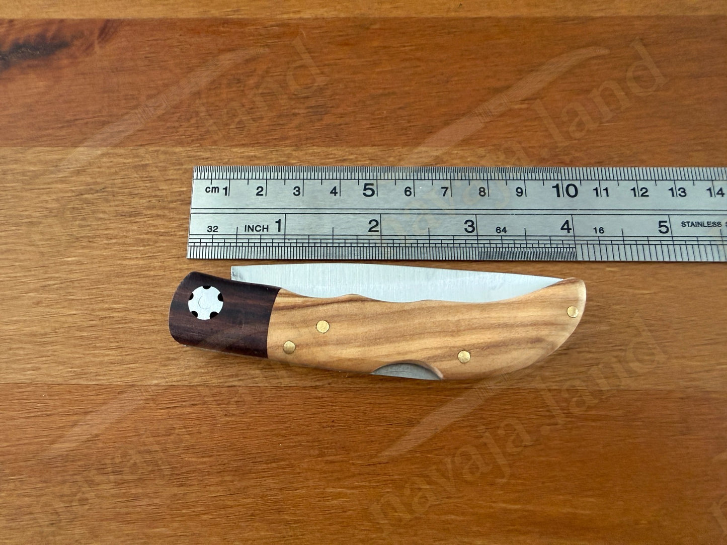 3.15” Joker Pointer Camping Folding Knife (Olive Wood Handle & Rosewood Ferrule)