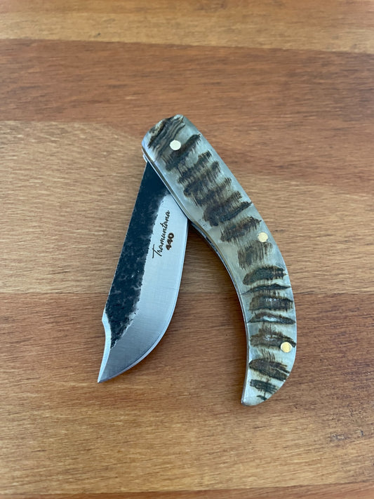 2.5" Tramuntana Navaja Folding Pocket Knife 440 Steel Ram's Horn Handle Spain