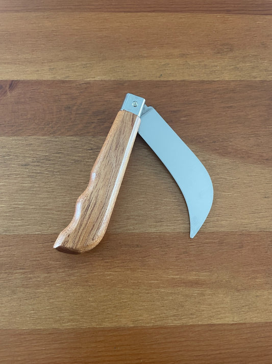 3.54" Portuguese Navaja MAM Harvesting and Mushroom Bubinga Wood Handle