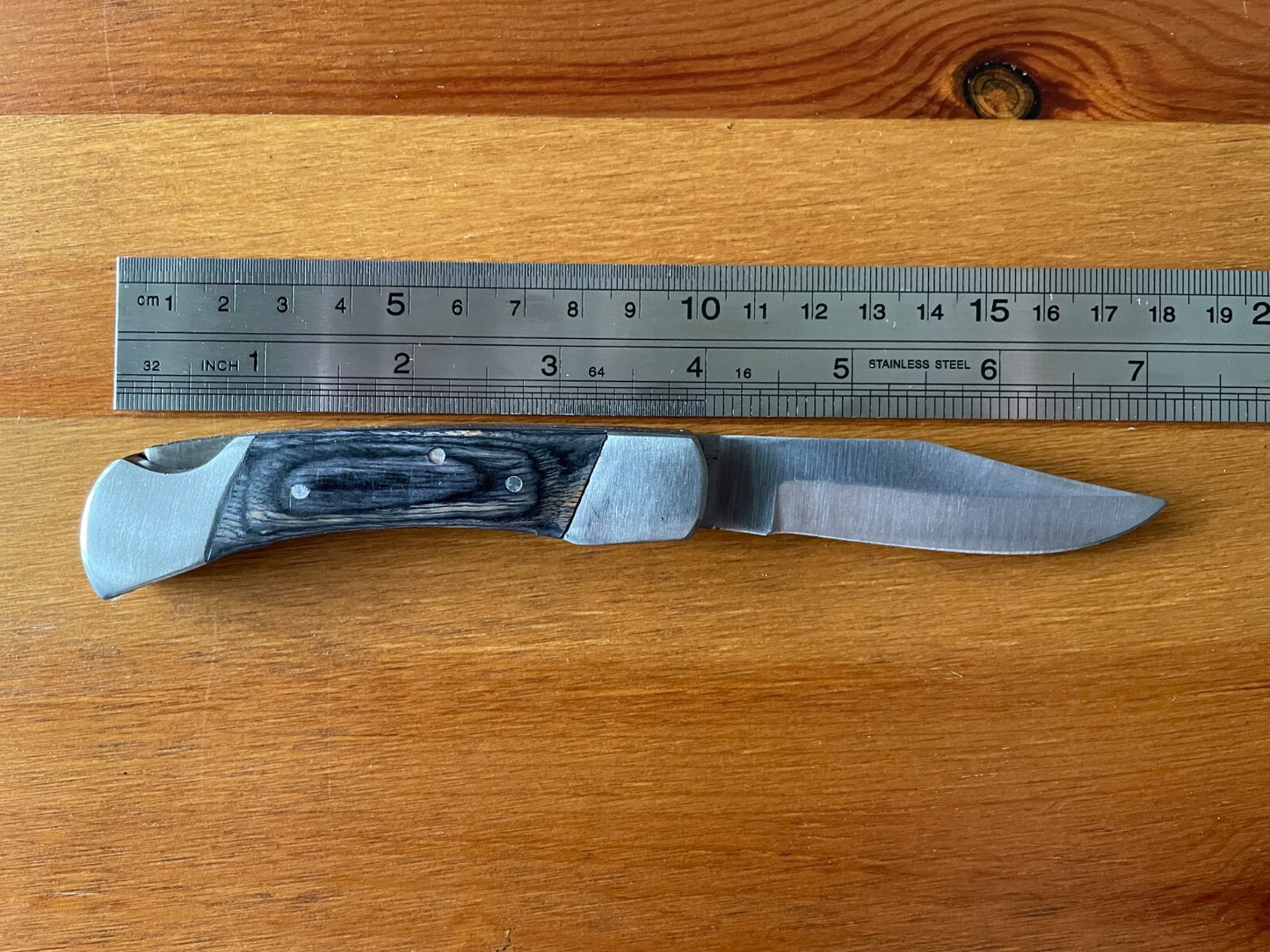 Spanish Navaja pocket knife 2.9" Wooden Scales - USA Seller
