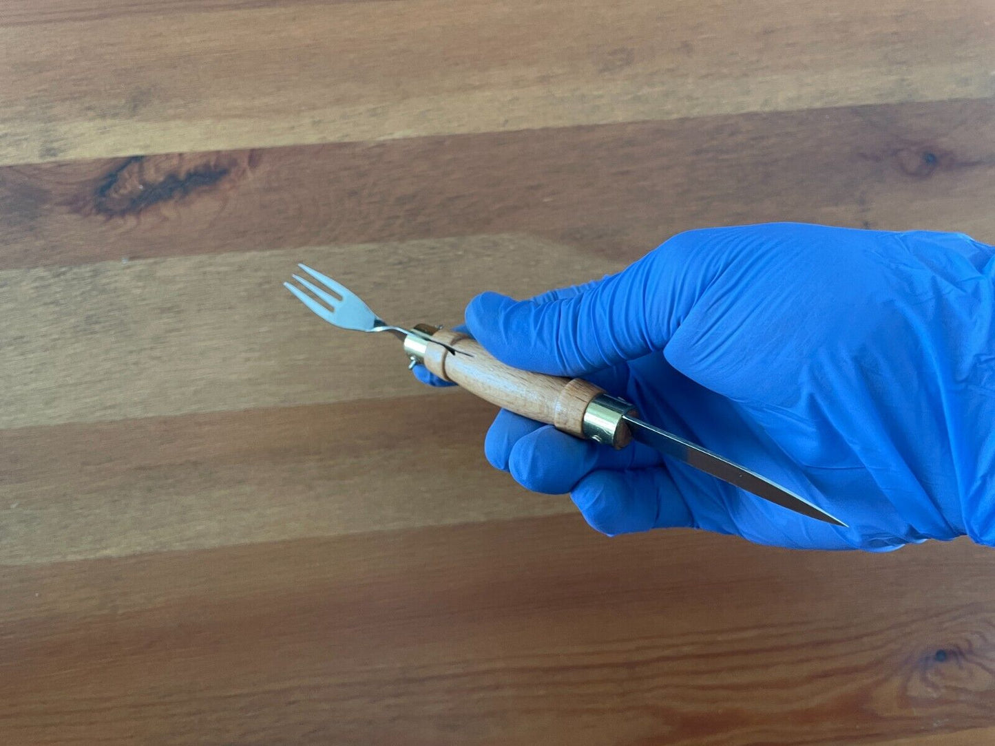 2.16" Portuguese Navaja MAM with Fork Inox-Palacoulo Wood Handle - USA Seller