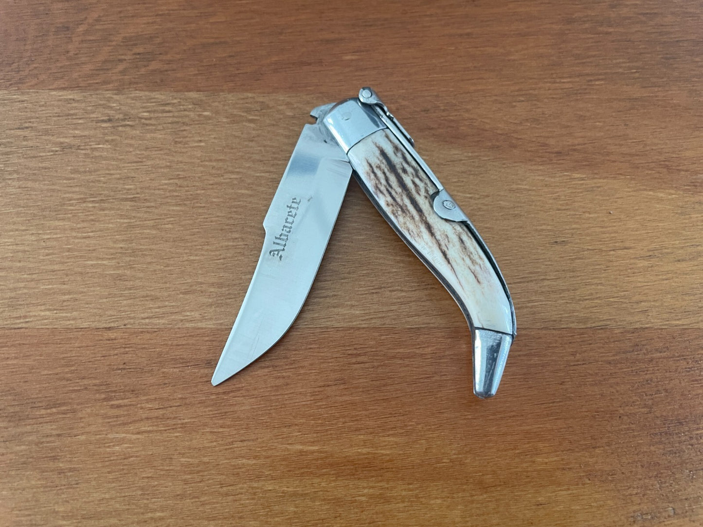 2.75” Spanish Navaja Pocket Knife Genuine Deer Antler Scales Handcrafted Spain