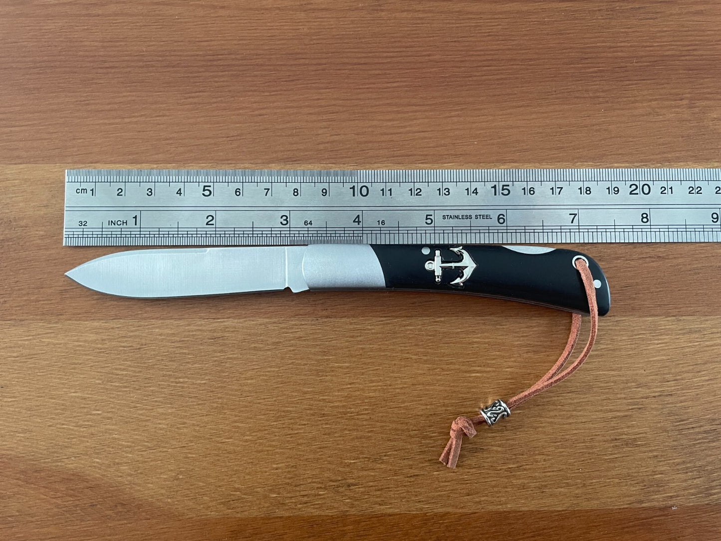 3.15" Steel Navaja Pocket Knife Sailor / Marinera Black Stamina Wood Handle