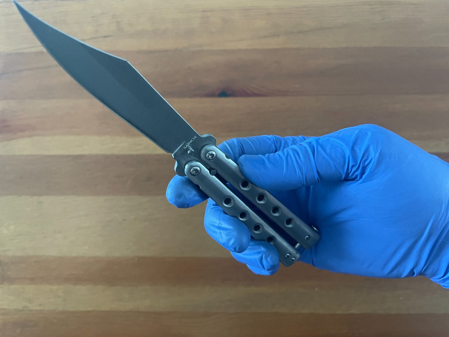 3.5" Stainless Steel Satin Blade Folding Pocket Knife Steel Handle with Holes