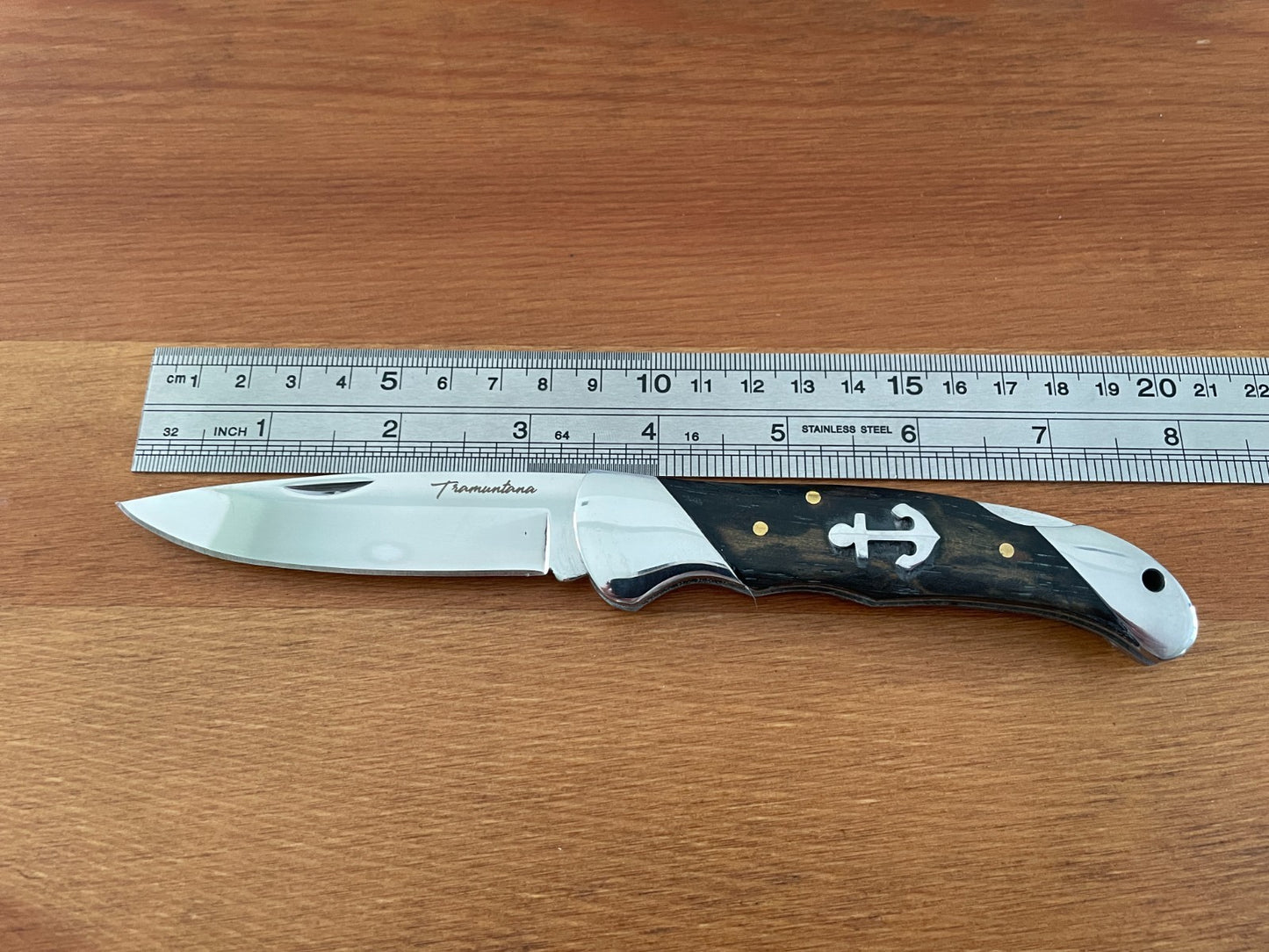 3.4" 420 Steel Tramuntana Folding Knife Marinera de Lux Model Steel and Ebony