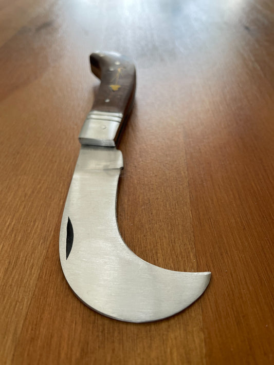 Hawkbill Skinning Tranchete Pocket Knife Stainless Blade 2.3" - From Spain