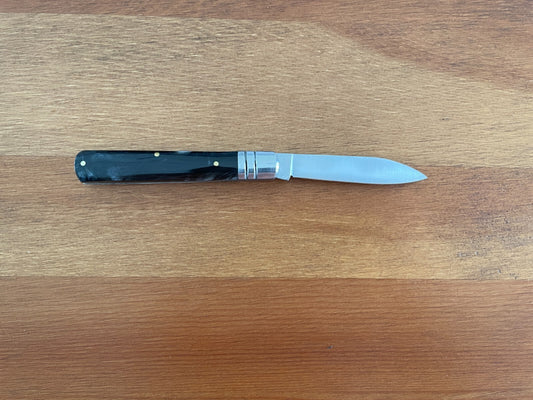 2.8" Made in Spain Navaja Albacete Classic Pocket Knife Black Celluloid Handle