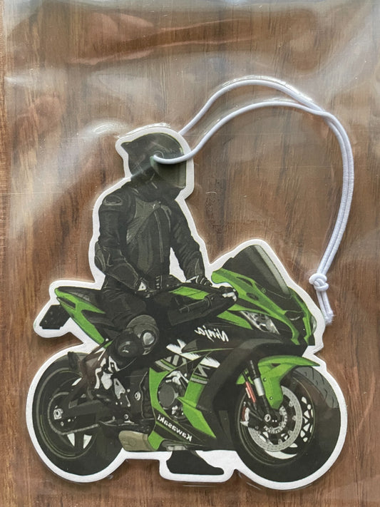 Car air freshener motor bike cool design wheels car fragrance - 3 Pack