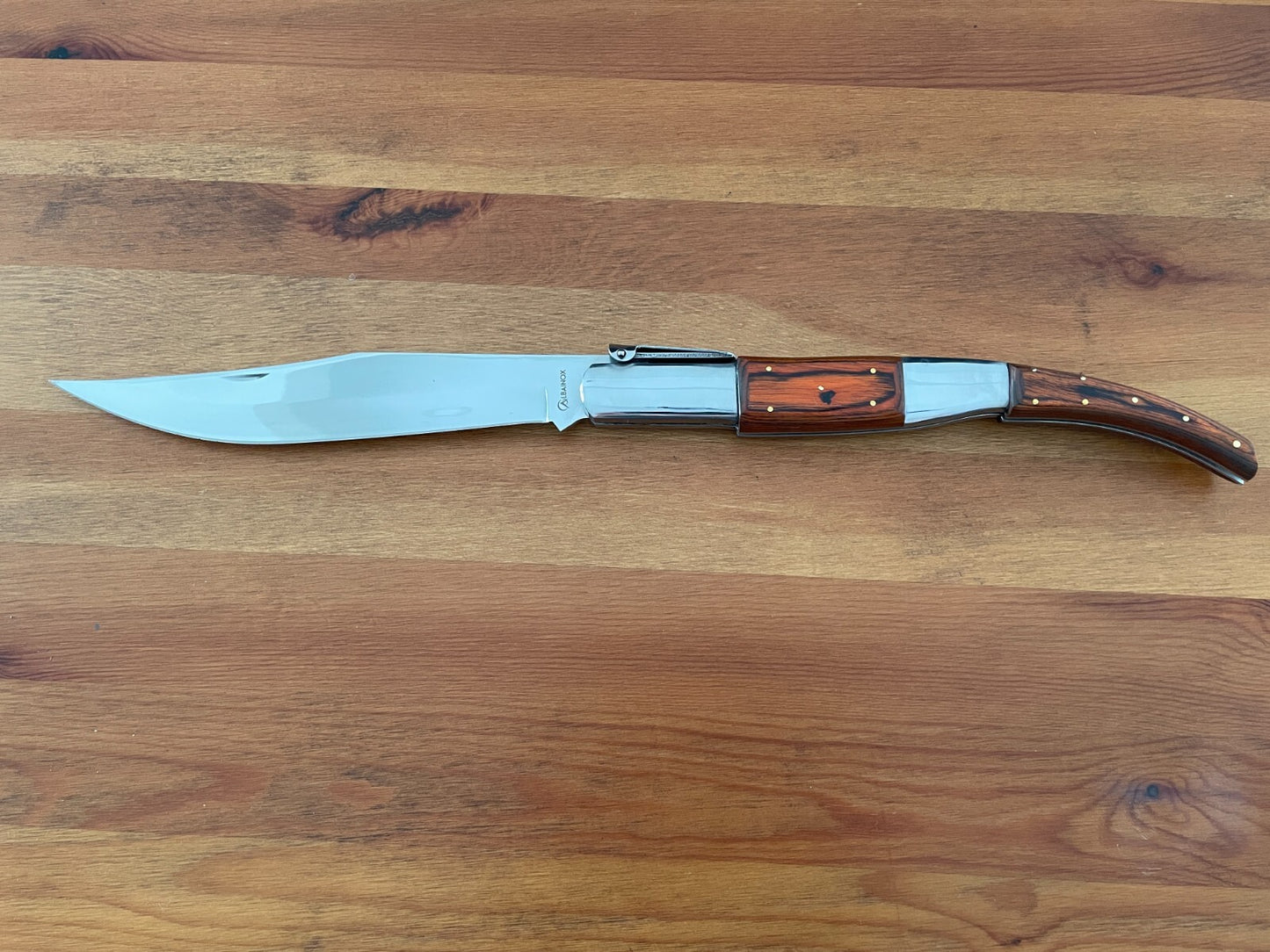 8.5" Arabian Style Navaja Folding Pocket Long Knife Red Scales From Spain
