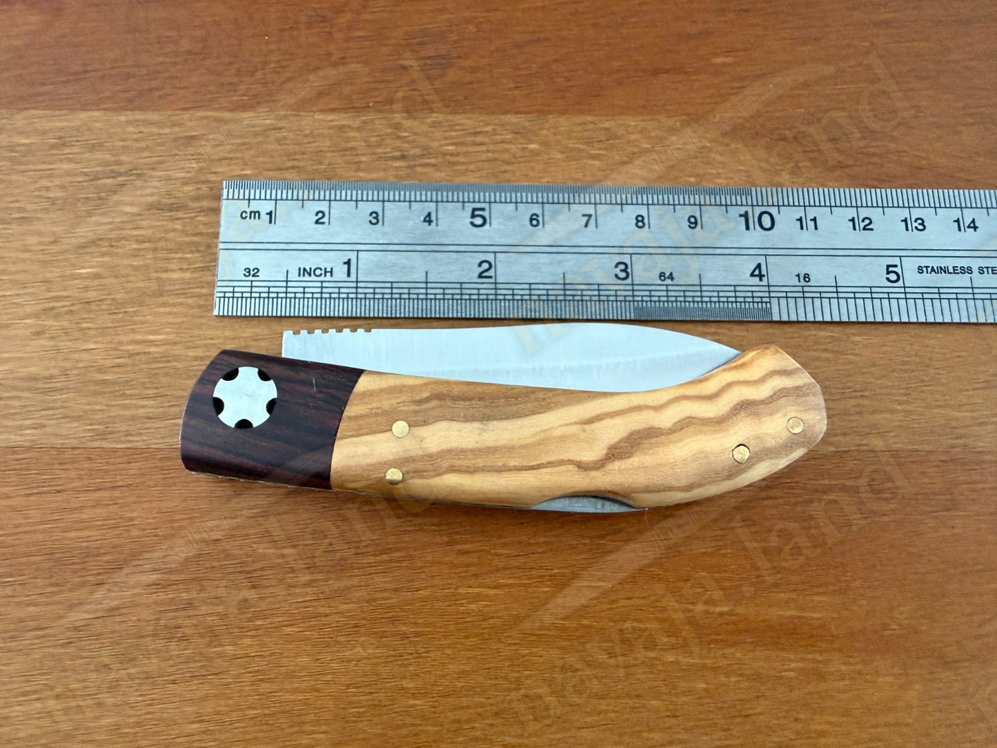 Joker Pachón Pocket Knife Olive Wood & Rosewood Handle Sandvik 12C27 3.14” Blade