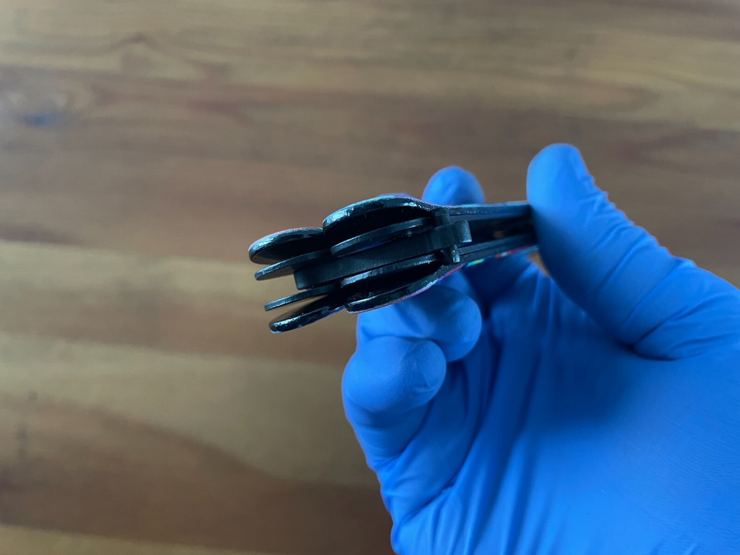 3.6" 420 Steel Black Finish Folding Pocket Knife Skull Handle 3D Printed