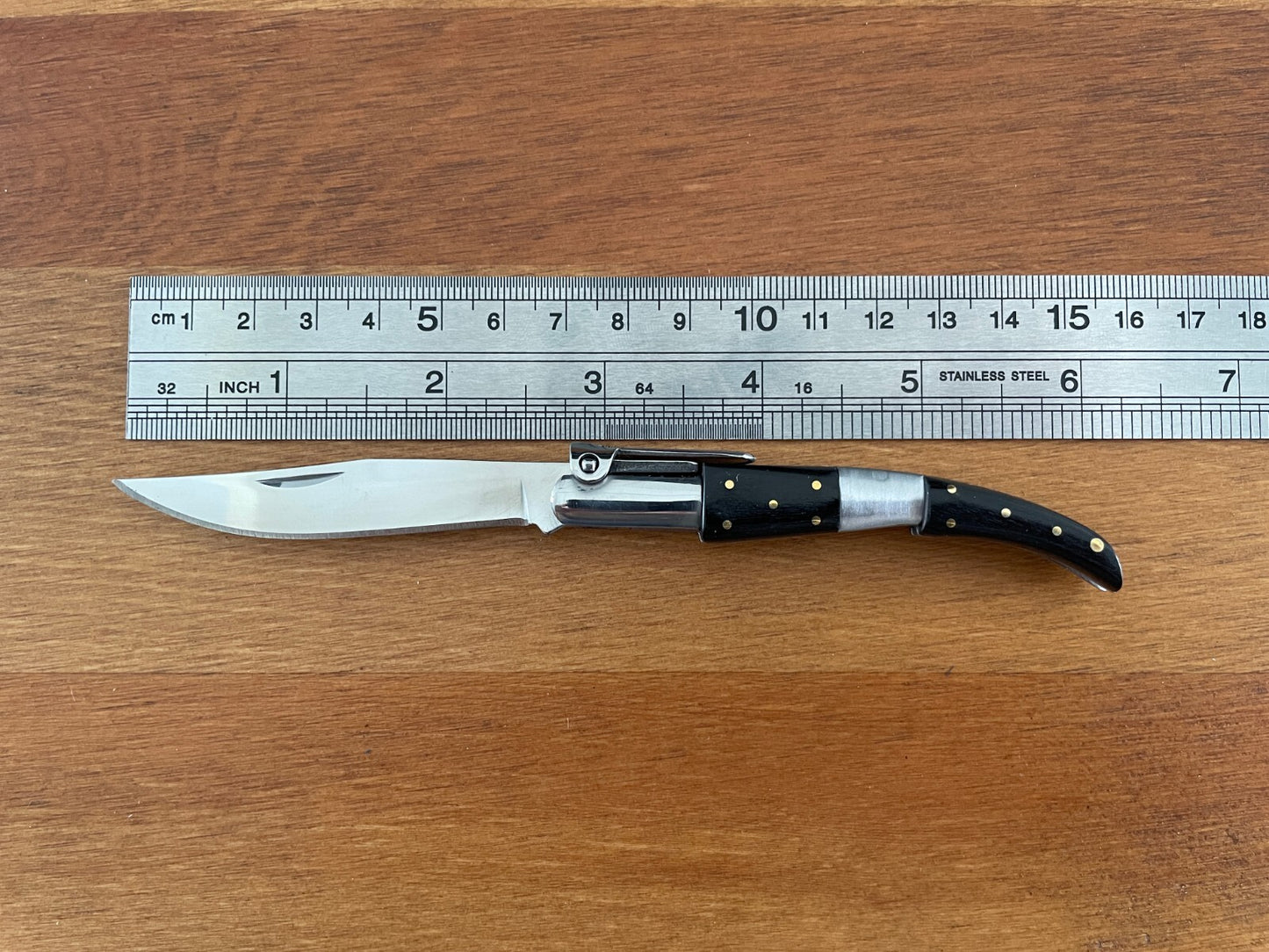 2.75” Arabian Style Navaja Folding Pocket Knife Black Wood and Steel Handle