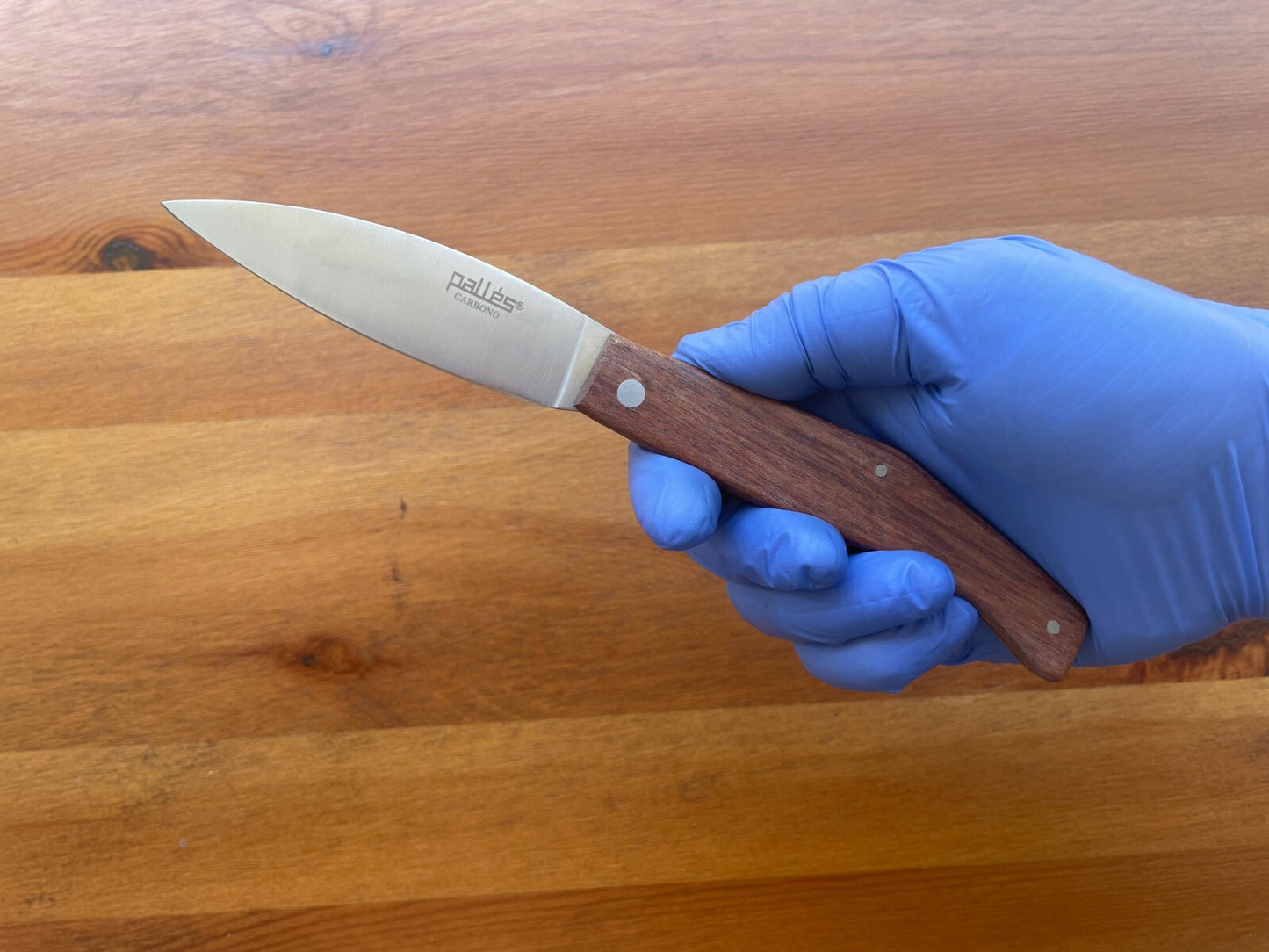 3.9" Pallés Carbon Steel Navaja Pocket Knife Wood Handle Slipjoint From Spain