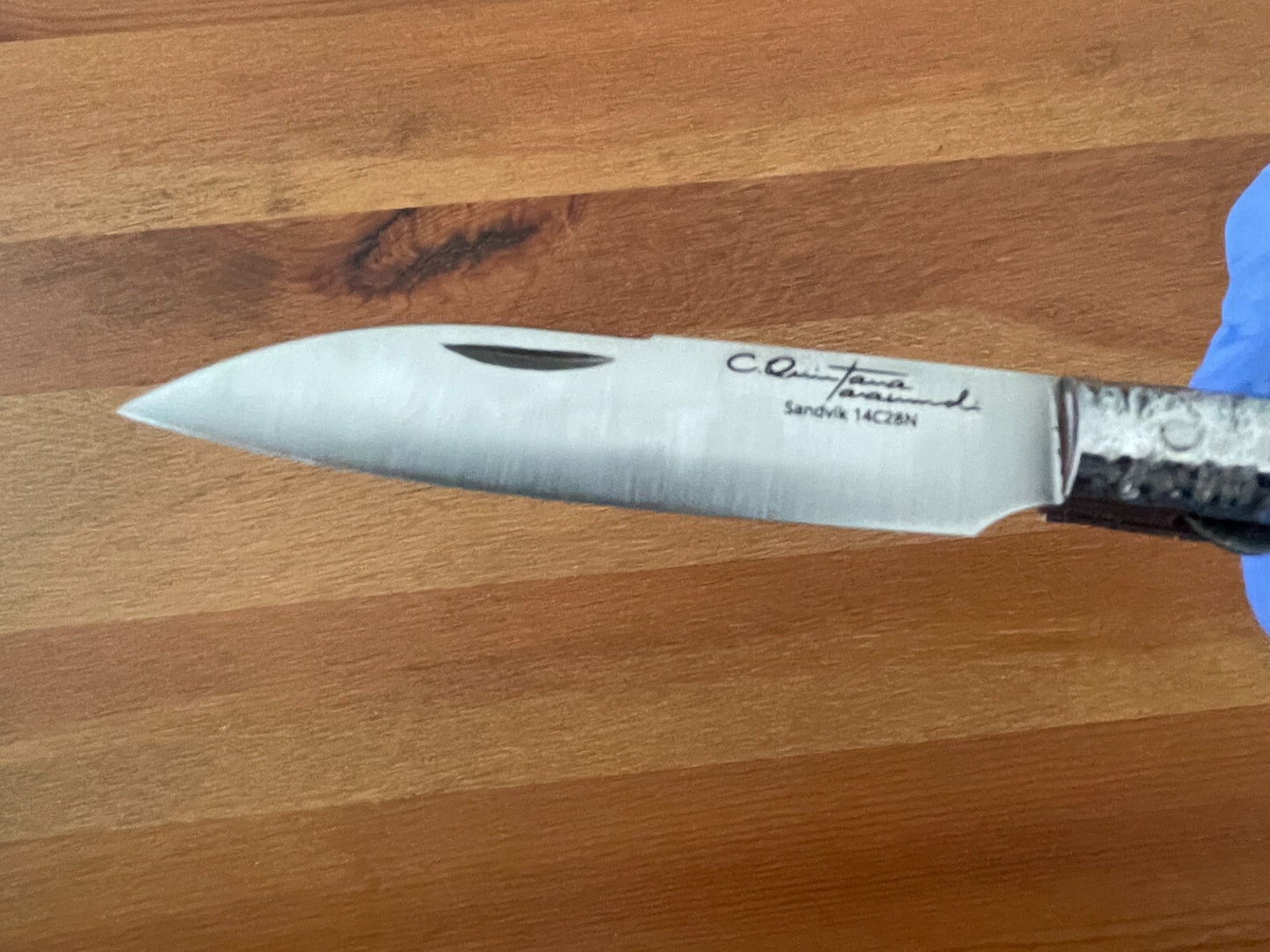 3.14" CQ Taramundi Premium Pocket Knife Navaja Oak Treated Handle - From Spain