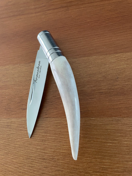 3.15" 420 Steel Navaja Gallega Tramuntana Knives Polished Staghorn Handle