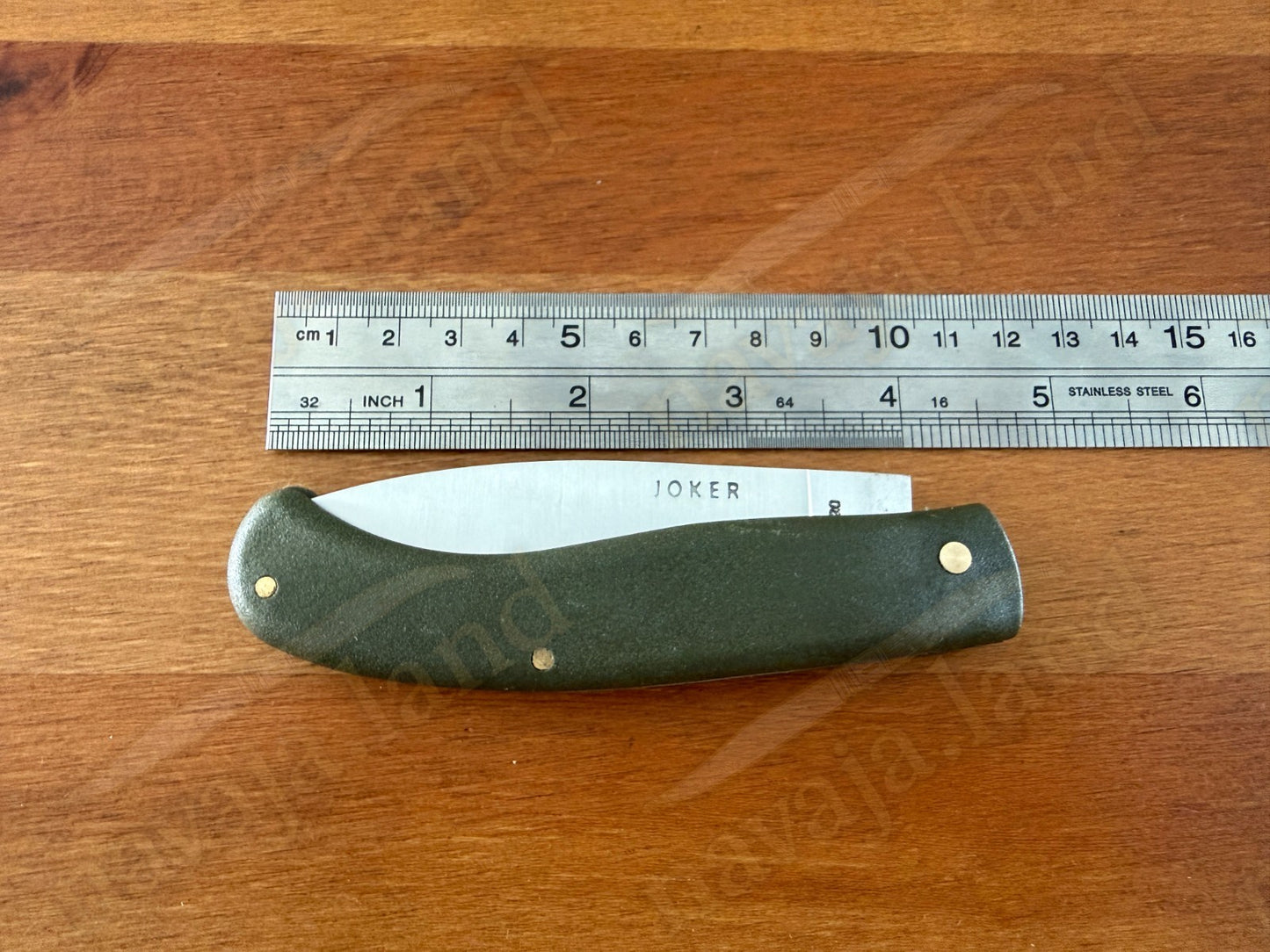 Joker Antaño Pocket Knife 3.54” 420 Steel Blade Green Fiber Handle From Spain