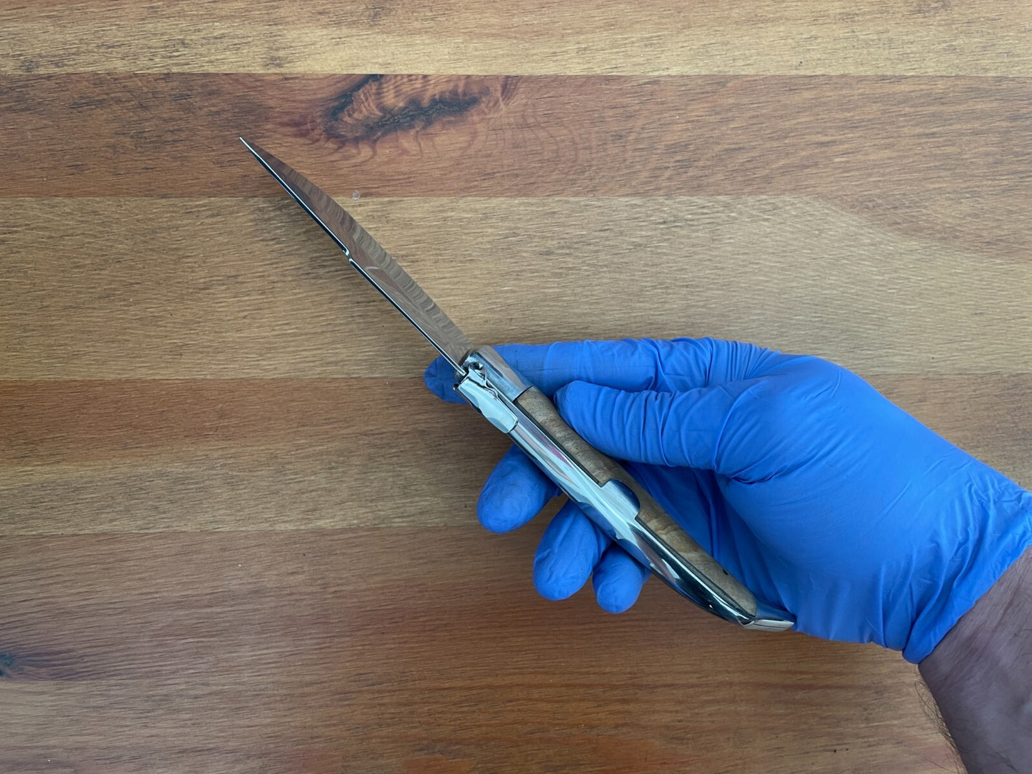 4.2" Spanish Navaja Teja Albacete Pocket Knife Olivo Wood Scales