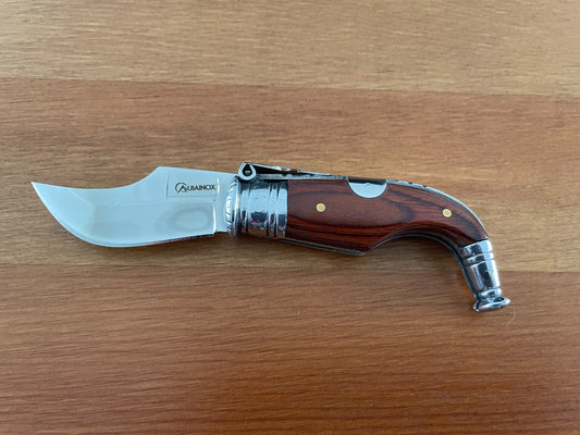 1.95” Spanish Navaja Capaora Pocket Knife Red Stamina Wood - USA seller