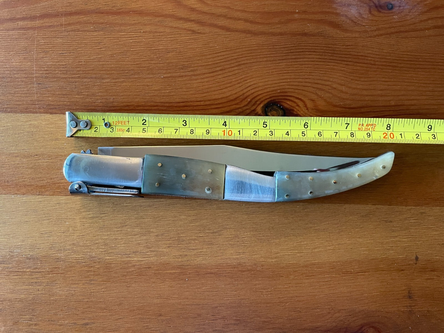 6.5" Arabian Style Navaja Folding Pocket Knife Bull Horn Scales Made in Spain