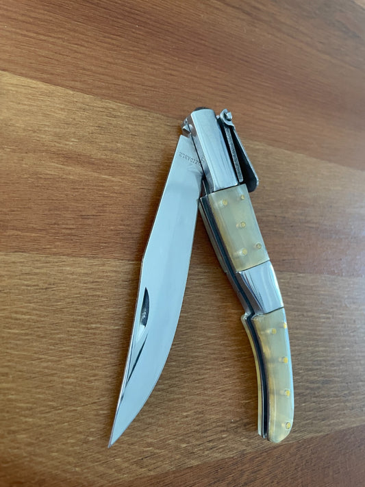 4" Arabian Style Navaja Folding Pocket Knife Bull Horn Scales Made in Spain