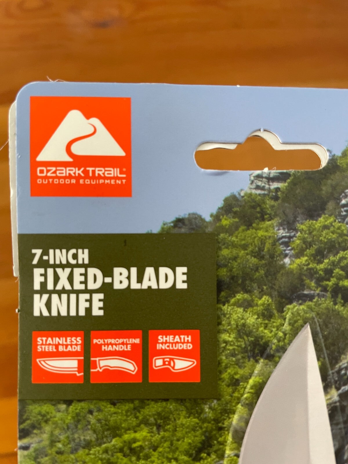 Ozark Trail 7-inch Full Length Fixed-blade Knife With Sheath Included