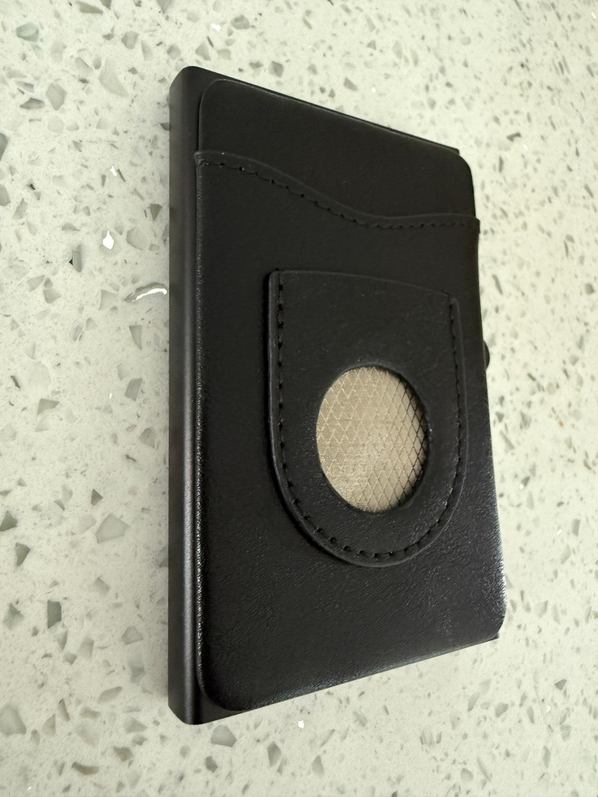 Spiderman Design Pop Up Airtag Wallet Leather Credit Card Holder Aluminum