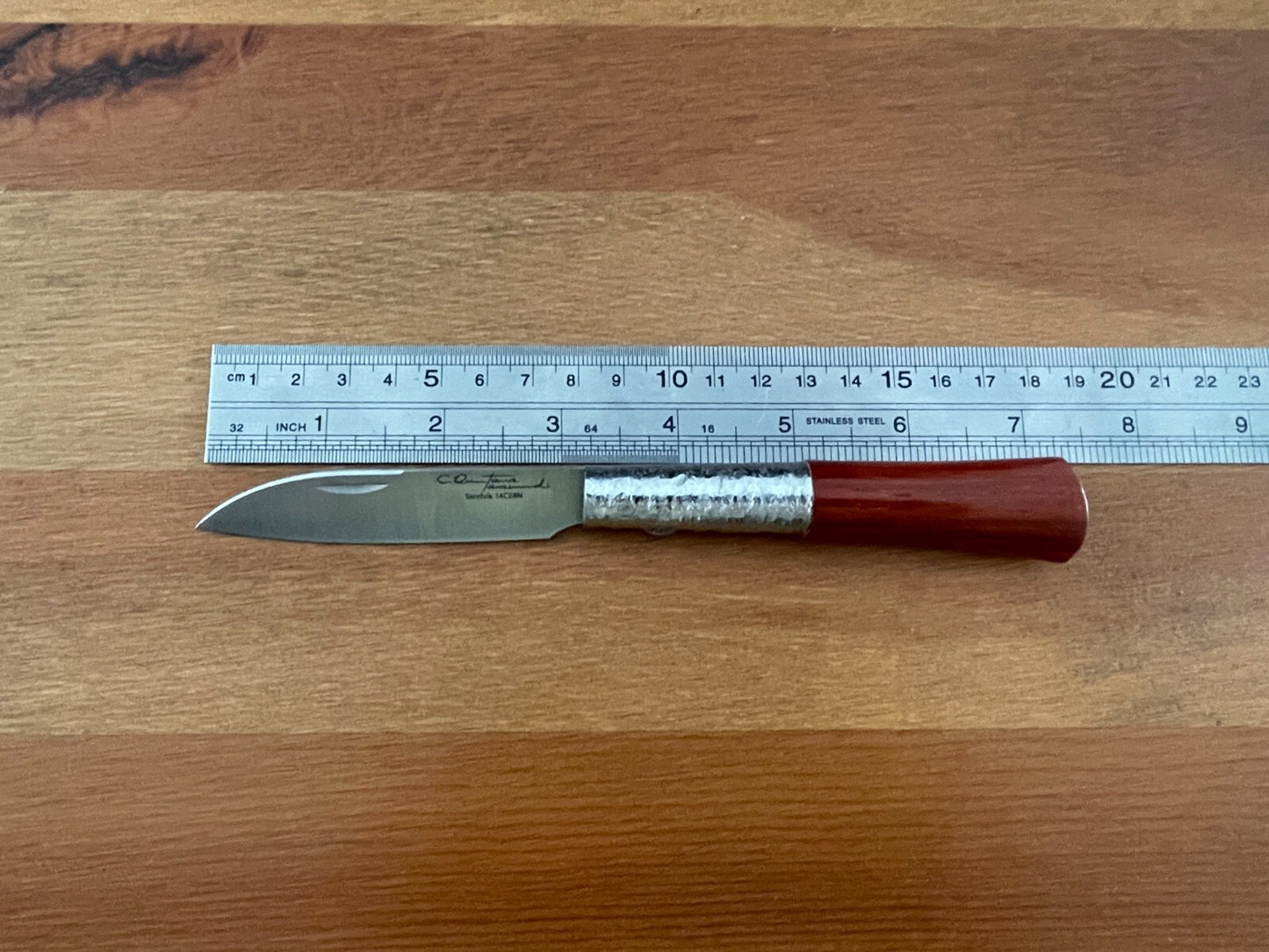 3.14" CQ Taramundi Premium Pocket Knife Navaja Oak Treated Handle - From Spain