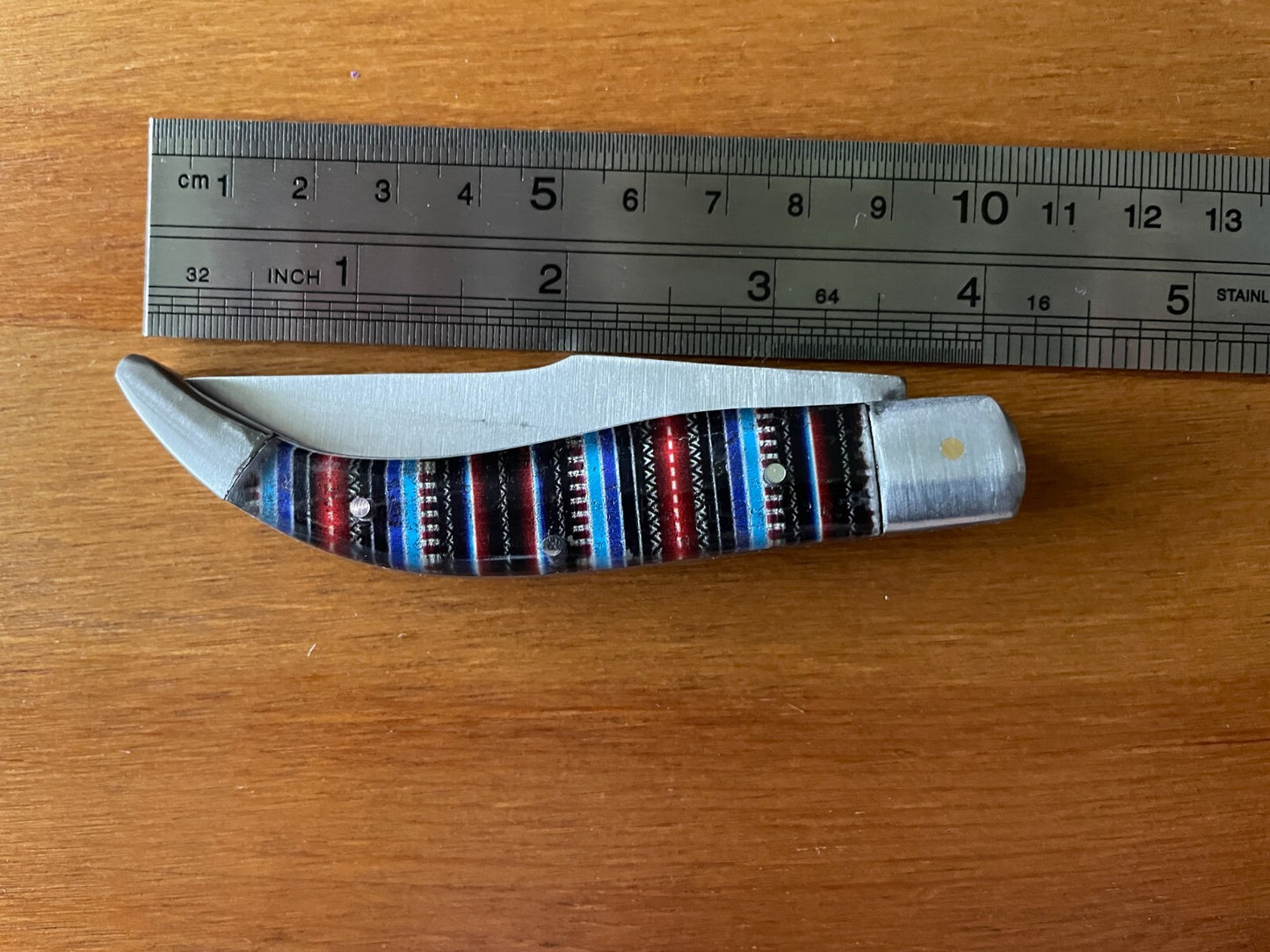 3.14" Manchegan Spanish Navaja Piston Pocket Knife Plastic Scales - USA Seller