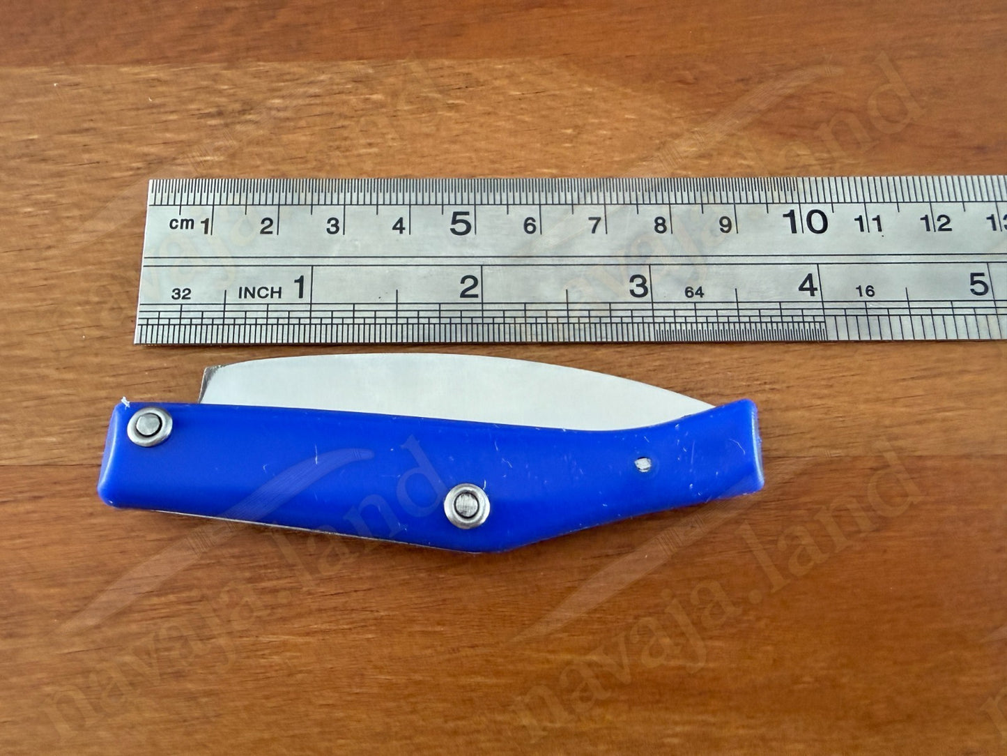 Pallares Solsona Pocket Knife 2.76” Stainless Steel Blade Blue Handle Spanish