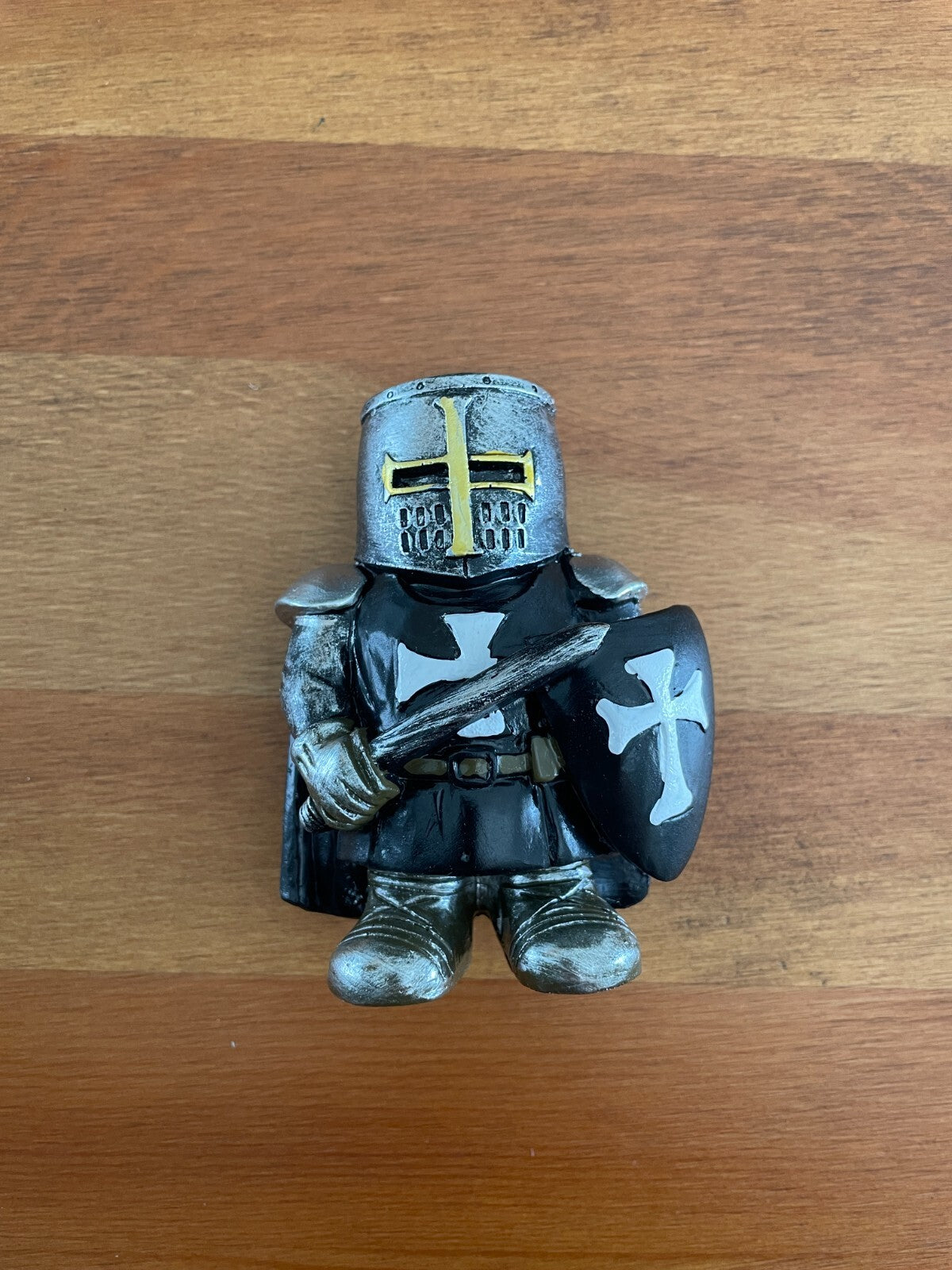 Decorative / Collectible Small Resin Figurine Templar Knight with Sword