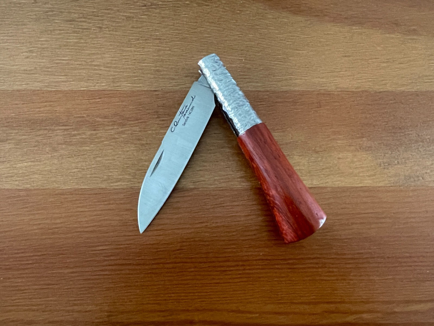 3.14" CQ Taramundi Premium Pocket Knife Navaja Oak Treated Handle - From Spain