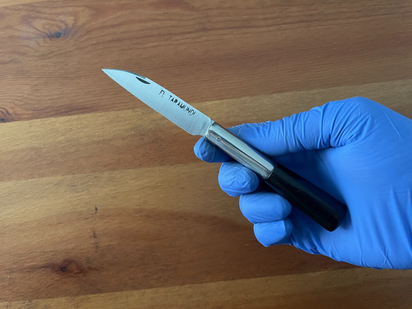 2.8" 420 Steel FL Taramundi Handmade Pocket Knife Spanish Navaja Ebony Handle