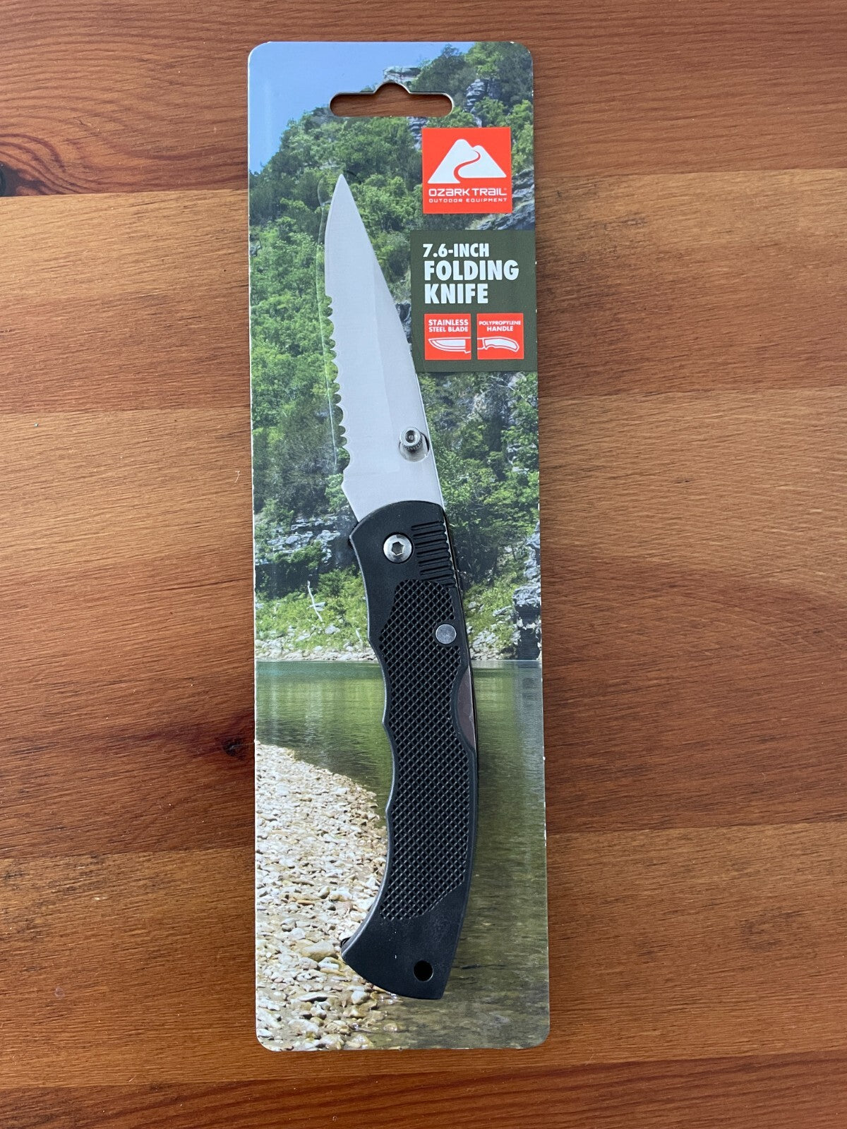 Ozark Trail 7.6-inch Full Length Folding Pocket Knife 3.1-inch Stainless Steel
