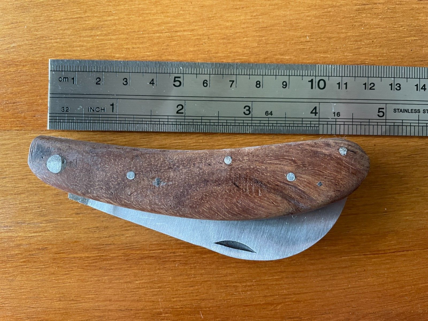 Hawkbill Skinning Tranchete Pocket Knife Stainless blade 3.5" - From Spain