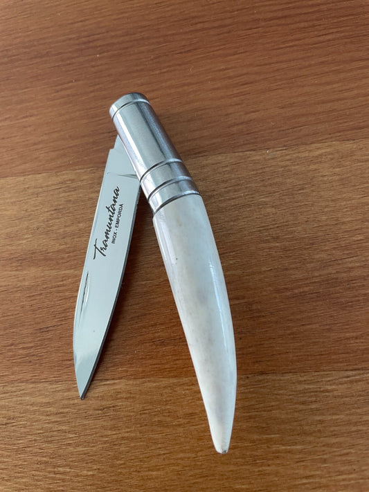 2.55" 420 Steel Navaja Gallega Tramuntana Knives Polished Staghorn Handle