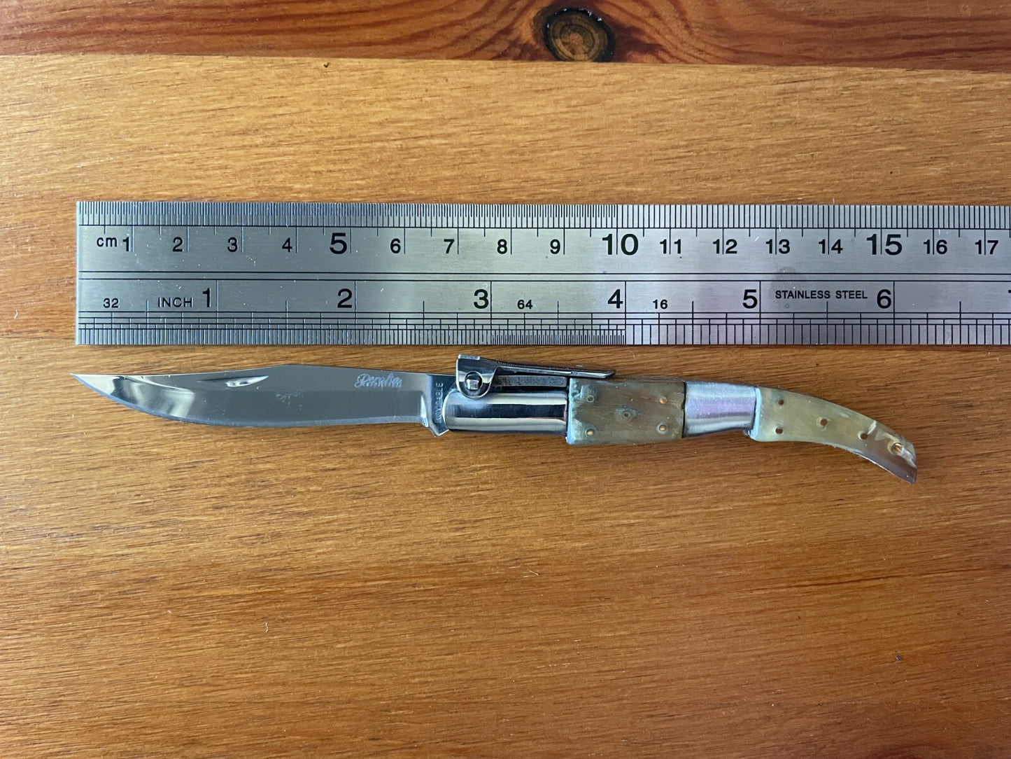 2.5" Arabian Folding Pocket Knife Bull Horn Scales Unique Handmade in Spain