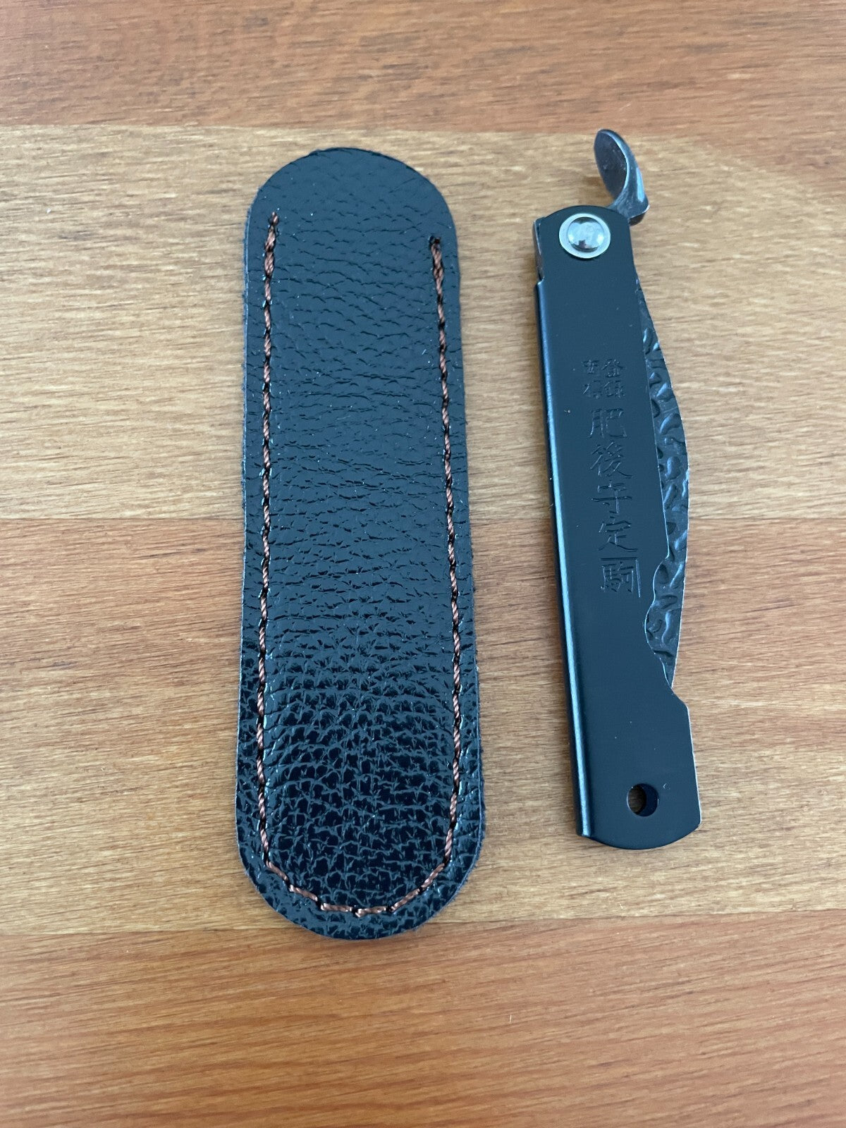 2.9" Navaja Higonokami Pocket Knife Falcata Blade Steel 420 with Sheath