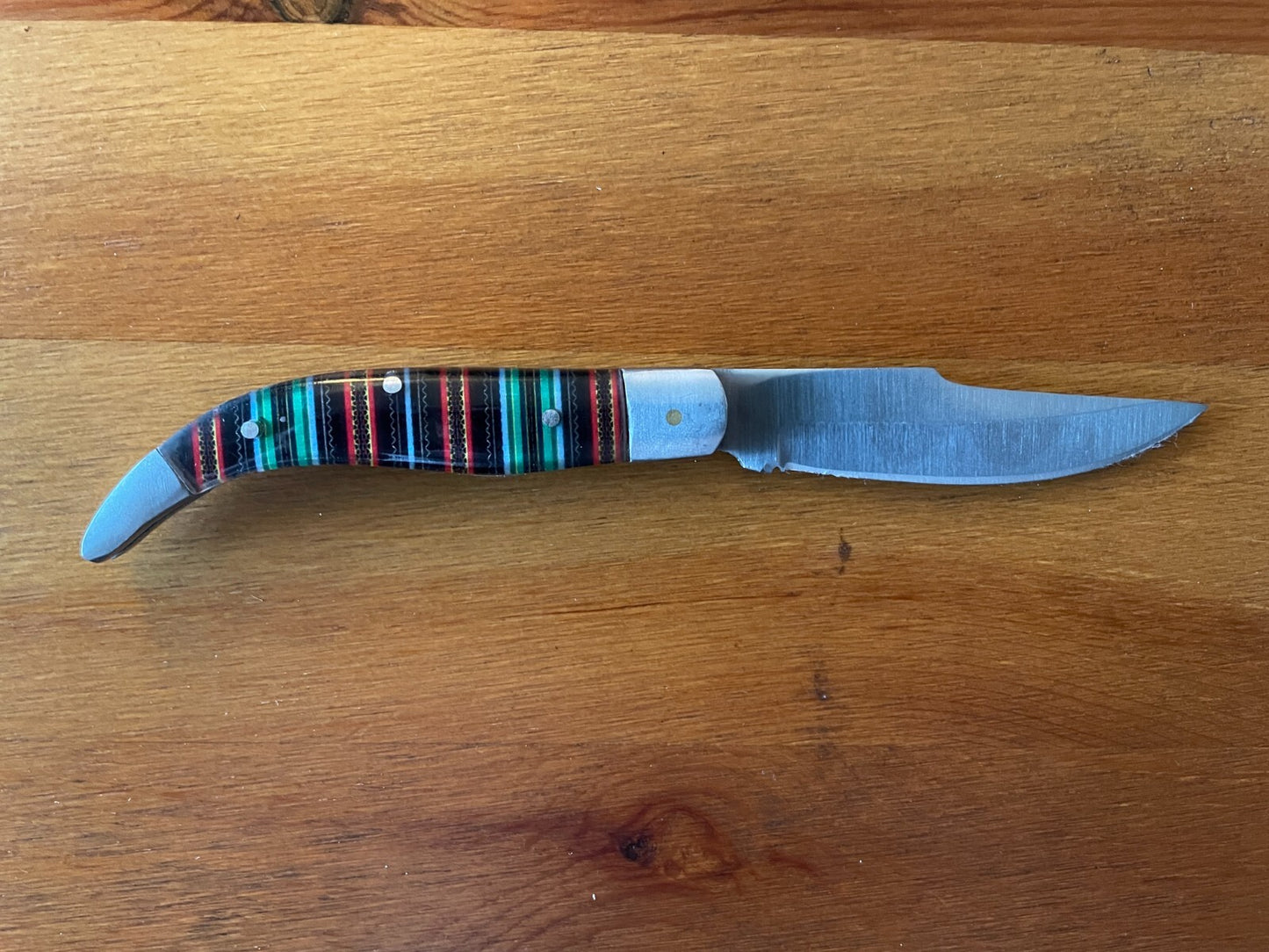 3.14" Manchegan Spanish Navaja Piston Pocket Knife Plastic Scales - USA Seller